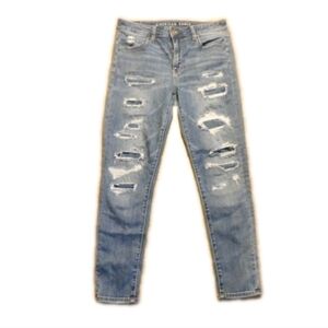 American Eagle Super Stretch High-rise Jeggings Crop Women's Size 8 Regular...